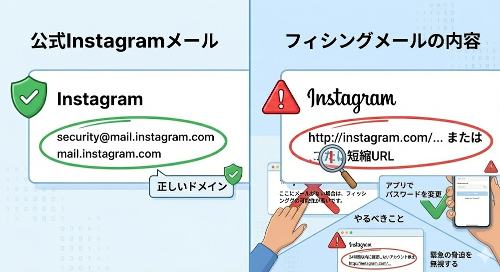 インスタからパスワードリセットのメールは怪しい？リンクを押してしまった時の対処法