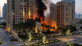 ドバイのミサイル映像イメージ