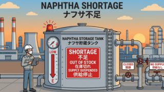 ナフサが足りなくなっている図